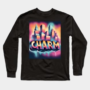 COLORFUL CHARM CITY DESIGN Long Sleeve T-Shirt